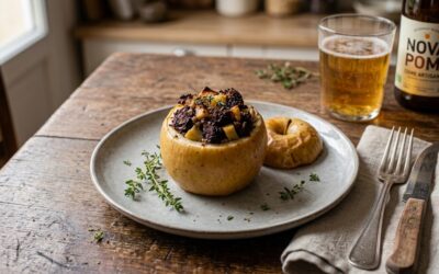 Pommes farcies au boudin noir